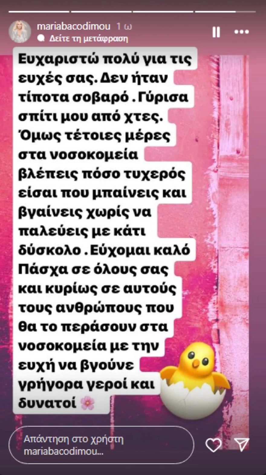 Ανάρτηση Μαρία Μπακοδήμου