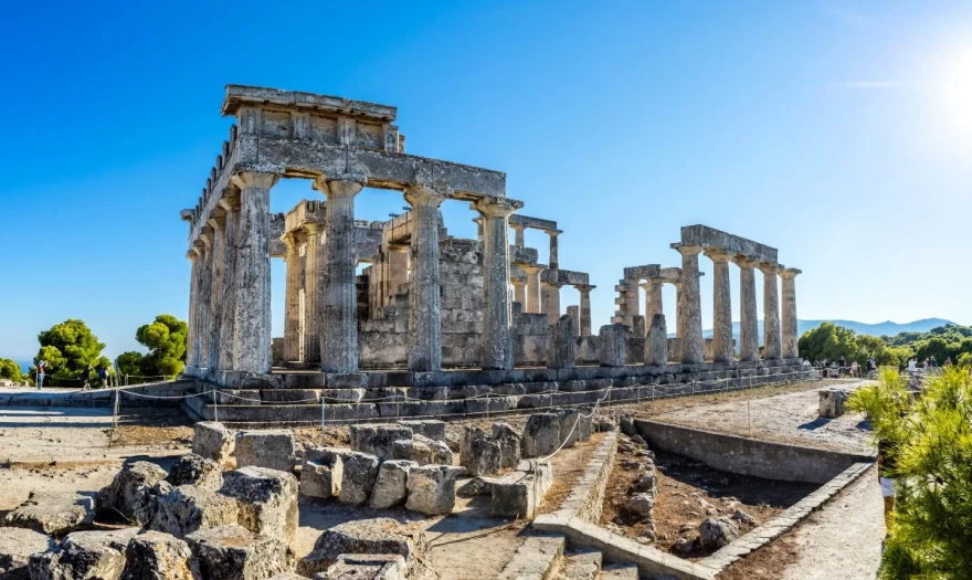 Ο αρχαίος ναός της Αθηνάς Αφαίας, Αίγινα