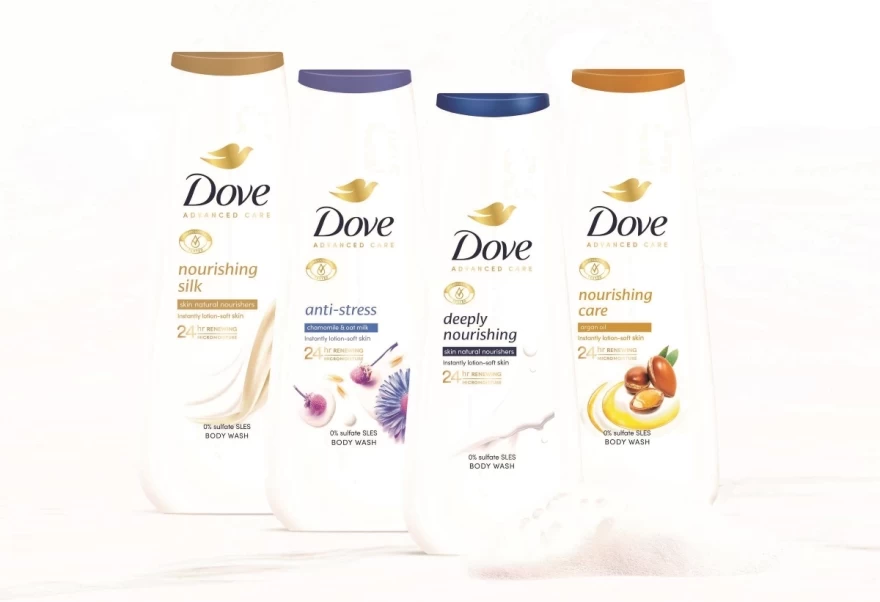 dove advanced care bath line