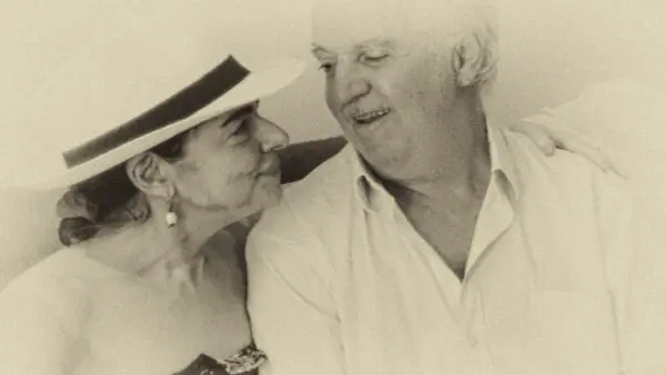 Η Μάνια Παπαδημητρίου με τον σύζυγό της, Ανδρέα Μαυραγάνη