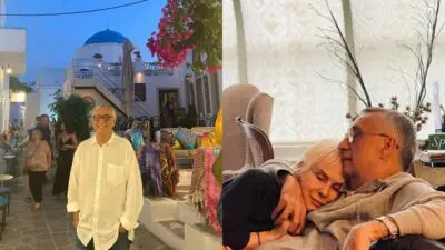 Ο Δημήτρης Σούρας στις διακοπές του και αγκαλιά με την σύζυγό του