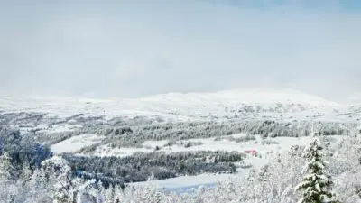 Χιονισμένο τοπίο από Νορβηγία