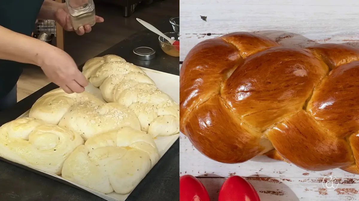 Τσουρέκια άψητα και ένα ψημένο