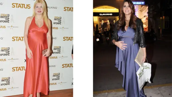 Εγκυμοσύνη Ελένη μενεγάκη και Σταματίνα Τσιμτσιλή