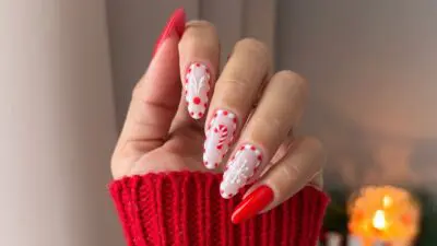 χριστουγεννιάτικα νύχια