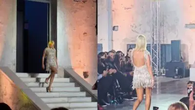 Η Φαίη Σκορδά στην πασαρέλα