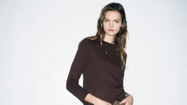 zara look και παλτό