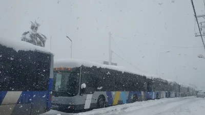 Κακοκαιρία «Ελπίς»: Αποσύρονται λεωφορεία και τρόλεϊ από τους δρόμους της Αττικής!