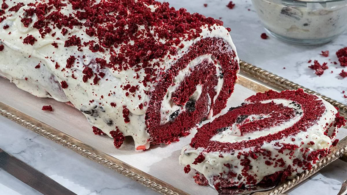 Έτοιμο σε λιγότερο από μισή ώρα - Ιδανικός για τις 14/2 ο κορμός Red Velvet