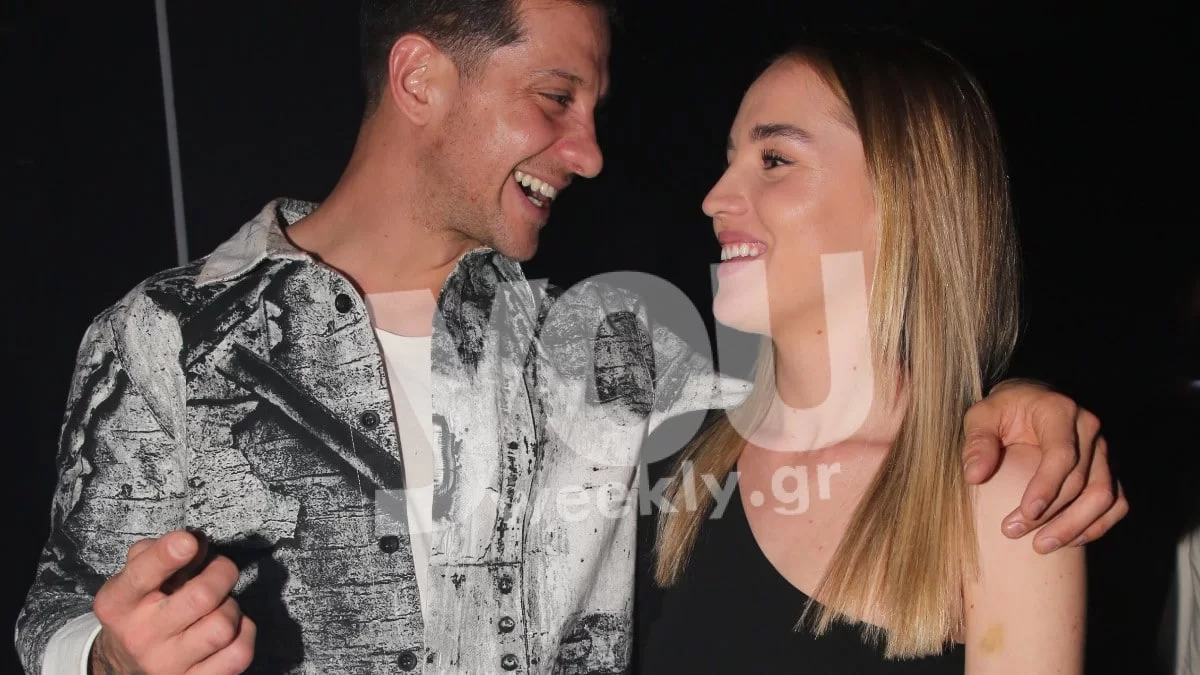 Τρυφερά τετ - α - τετ για τον Ηλία Μπόγδανο και την Αλεξάνδρα Εξαρχοπούλου σε νυχτερινή τους έξοδο