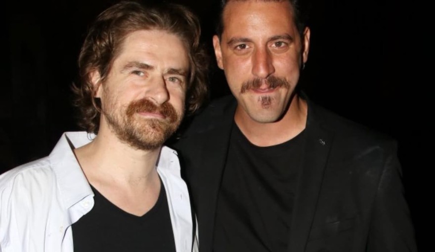 Ο Γιώργος Τριανταφυλλίδης με τον Δημήτρη Λάλο.