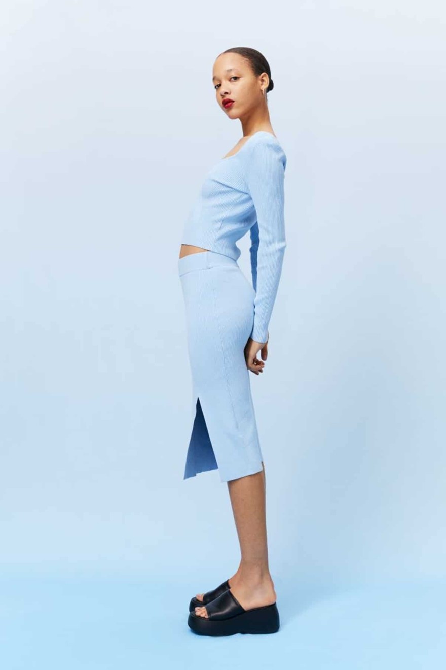 H&M πλεκτή φούστα