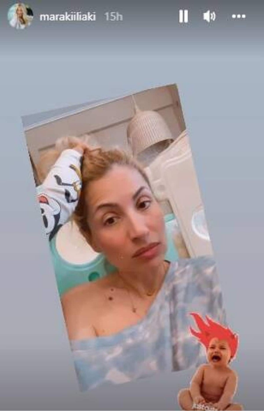 Η Μαρία Ηλιάκη με την κόρη της