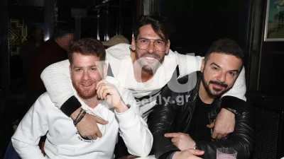 Τζέιμς Καφετζής και Τριαντάφυλλος μαζί σε νυχτερινή έξοδο