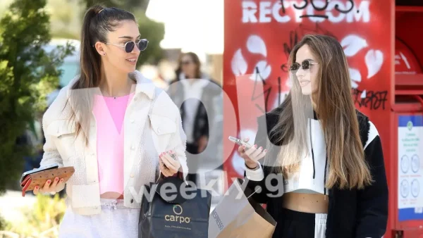 Αποκλειστικές φωτογραφίες από τα ψώνια στην Γλυφάδα για την Άννα και Τέα Πρέλεβιτς