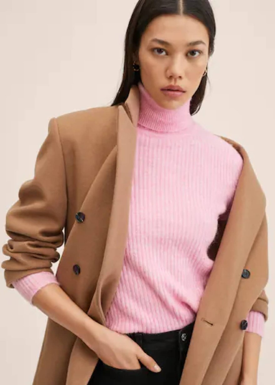 ροζ πουλόβερ