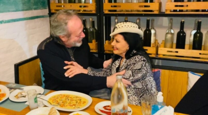 Ο Γρηγόρης Βαλτινός και η Ζωζώ Σαπουντζάκη