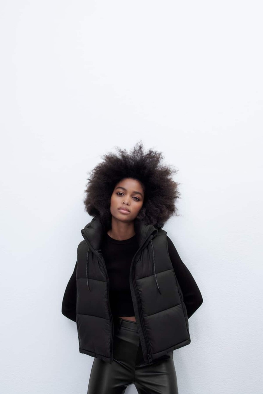 Zara αμάνικο μπουφάν