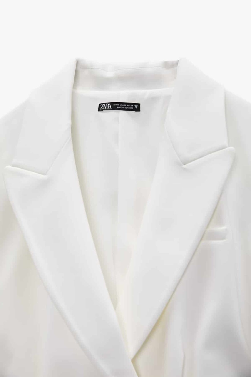 zara άσπρο φόρεμα