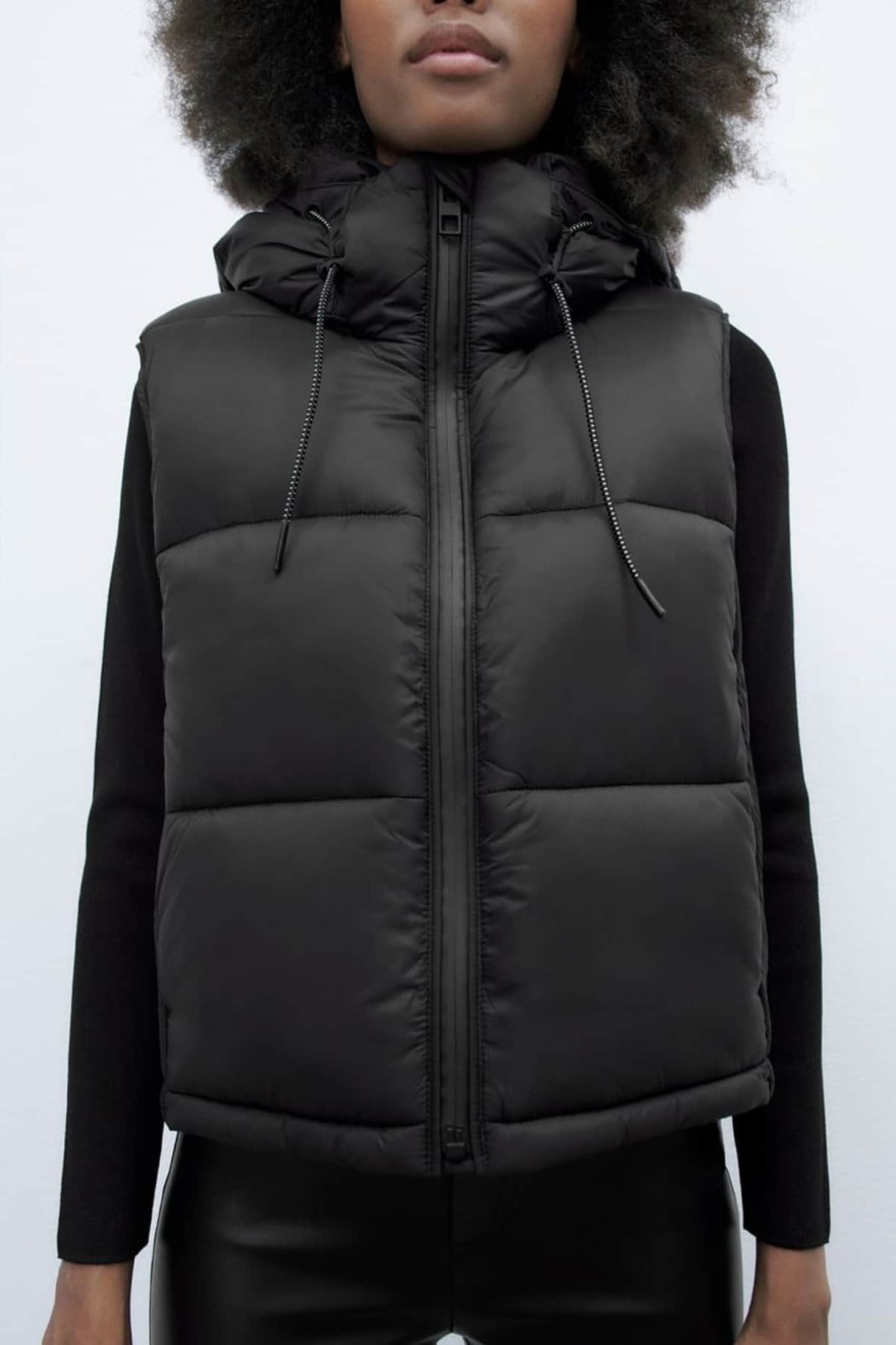 Zara υδροαπωθητικό καπιτονέ γιλέκο