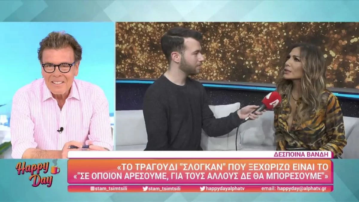 Chart Show: Η Δέσποινα Βανδή στα παρασκήνια δίνει μία μικρή γεύση για ότι θα ακολουθήσει το Σάββατο 9/4