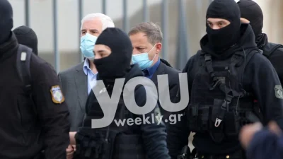 Φιλιππίδης και Λιγνάδης: Έφυγαν μάζι από το δικαστήριο - Οι φωτογραφίες από την έξοδο τους