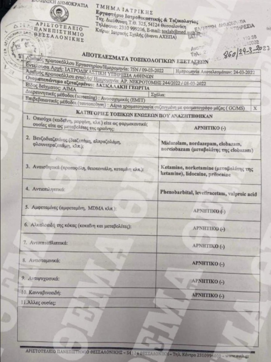 Αυτή είναι η δεύτερη ουσία που βρέθηκε στην Τζωρτζίνα