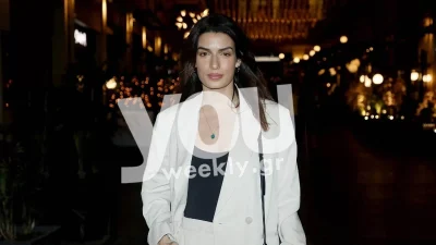 Βραδινή έξοδος για την Τόνια Σωτηροπούλου χωρίς τον Μαραβέγια
