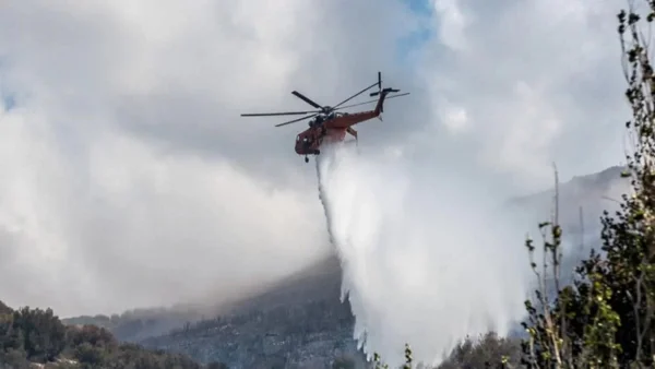 Σε ύφεση οι δυο φωτιές στην Εύβοια