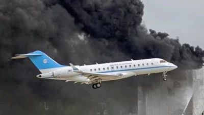 Τεράστια φωτιά τώρα στο αεροδρόμιο της Γενεύης