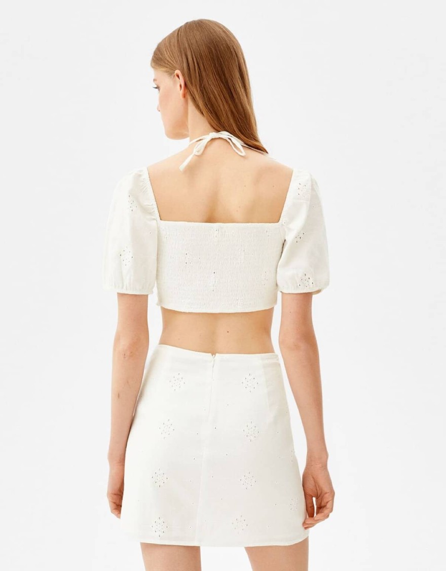 Άσπρο σύνολο από τα Bershka