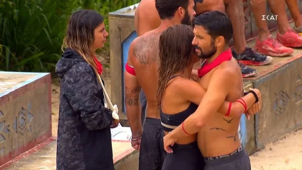 Survivor 5: Τα "καυτά" πλάνα της Ναυσικάς και του Νίκου από τον σημερινό (3/5) αγώνα