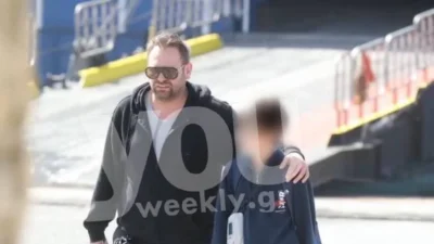 Στη Μύκονο με την οικογένεια του ο Ευάγγελος Χασιώτης