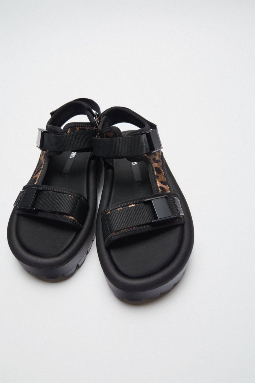 Zara φλατ πέδιλο