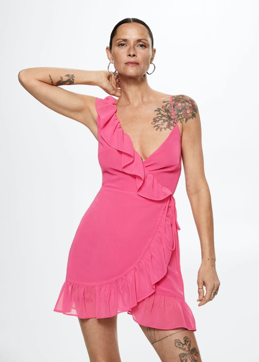 Ροζ φόρεμα από τα Mango 