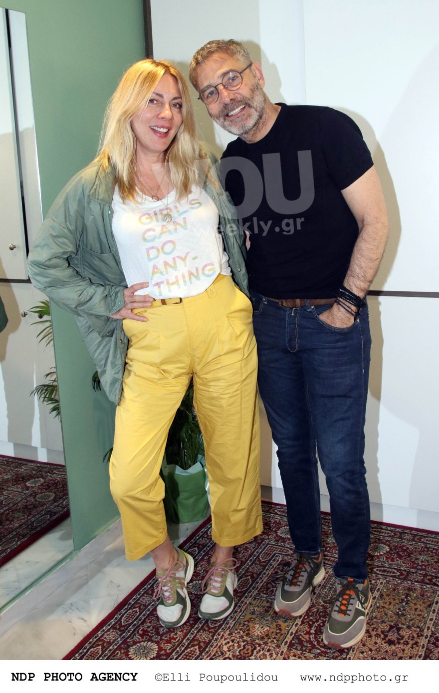 Οι δύο ηθοποιοι Καρύδη και Αθερίδης