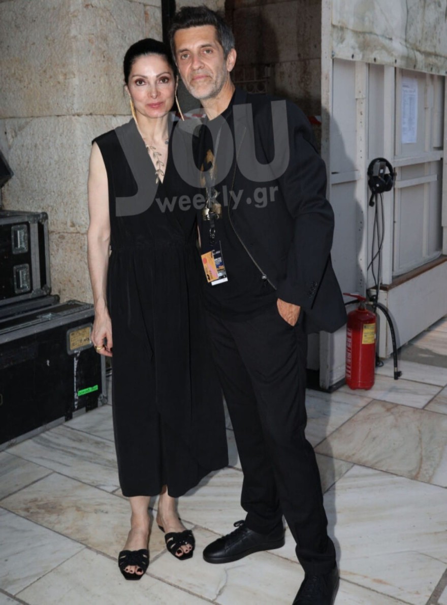 Ο Φοίβος με τη γυναίκα του στο Ηρώδειο