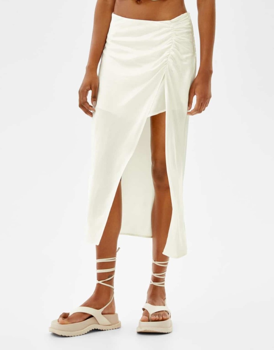 Bershka - Σατινέ φούστα