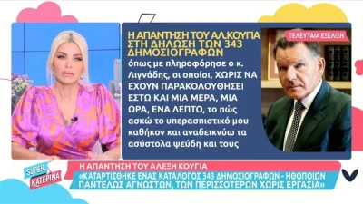 «Νομίζουν ότι θα με τρομοκρατήσουν» - Η απάντηση του Αλέξη Κούγια στην επιστολή των 343 καλλιτεχνών