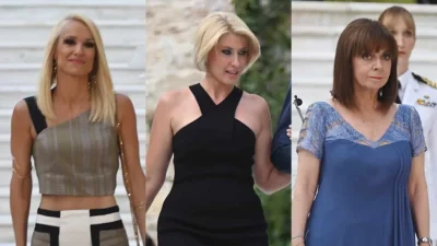 Καλοντυμένες και κακοντυμένες στο Προεδρικό Μέγαρο, για τη γιορτή της Δημοκρατίας