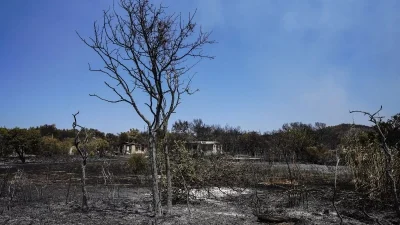 Φωτιά στη Λέσβο: Δύο ιερείς πάλεψαν με τις φλόγες - Αποθεώθηκαν από το πλήθος