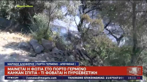 Φωτιά στο Πόρτο Γερμενό: Νέα μαρτυρία σοκ!