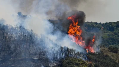 Φωτιά στη Μόρια Λέσβου