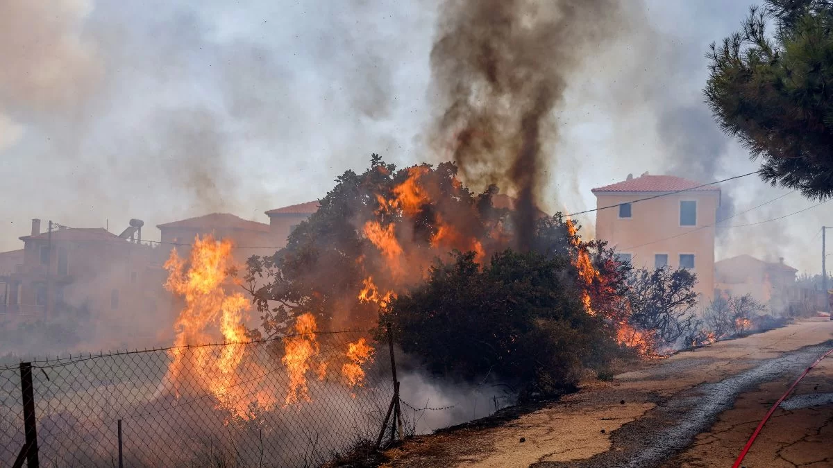 Χωρίς ενεργά μέτωπα η φωτιά στη Λέσβο - Εικόνες φρίκης με τους κατοίκους του νησιού να τρέχουν να σωθούν