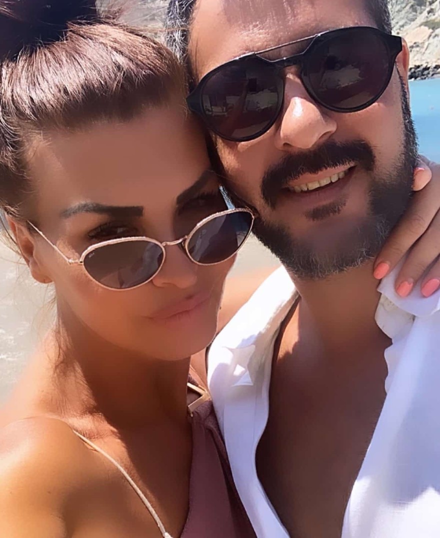 Νίνα Λοτσαρη και Χρήστος Λεμονίδης αγκαλιά στα γενέθλιά της