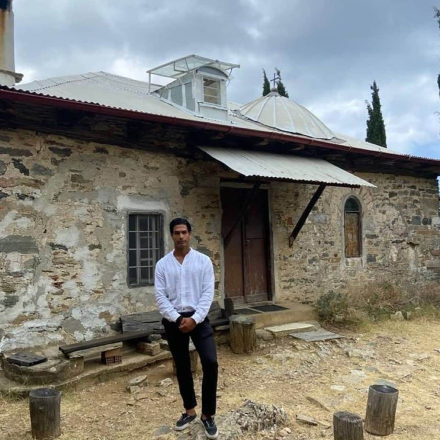 Ο Νίκος Αναδιώτης στο Άγιο Όρος