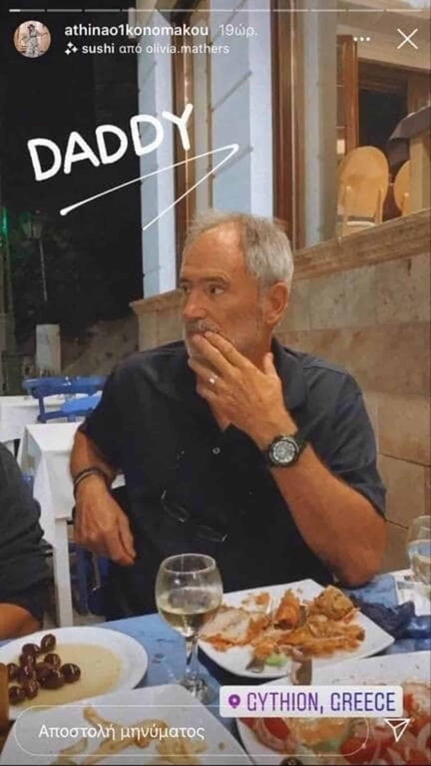 Αθηνά Οικονομάκου μπαμπάς