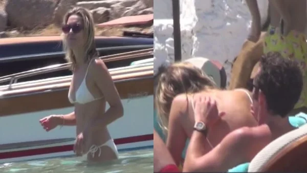 Σούσουρο σε παραλία της Μυκόνου - Τα τρυφερά τετ α τετ της Βίκυς Καγιά με τον Ηλία Κρασσά στην ξαπλώστρα