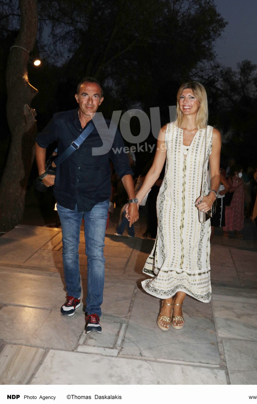 Ο Νίκος Αλιάγας με τη σύζυγό του Τίνα