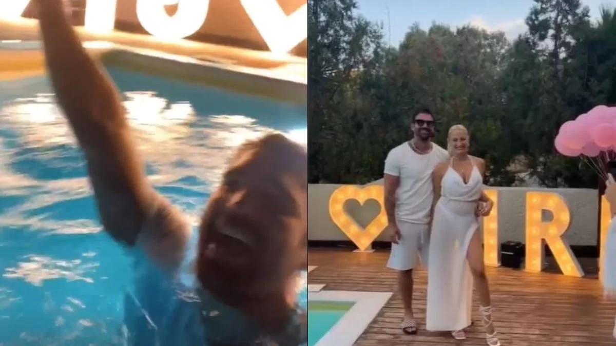 Ούρλιαζε ο Αλεξάνδρου - Έρεαν οι σαμπάνιες στο party για το φύλο του μωρού της Ιωάννας Τούνη